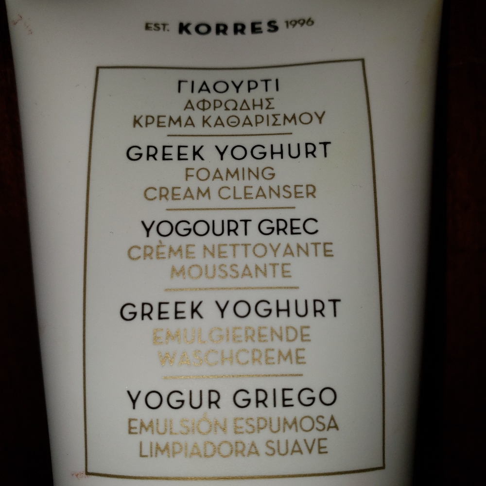 Korres Greek Yoghurt Face Cleanser